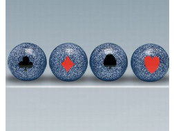 Poker d'Assi colore Blu
